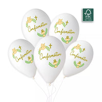 Gemar Confirmation White 13" Latex Balloons 6pk