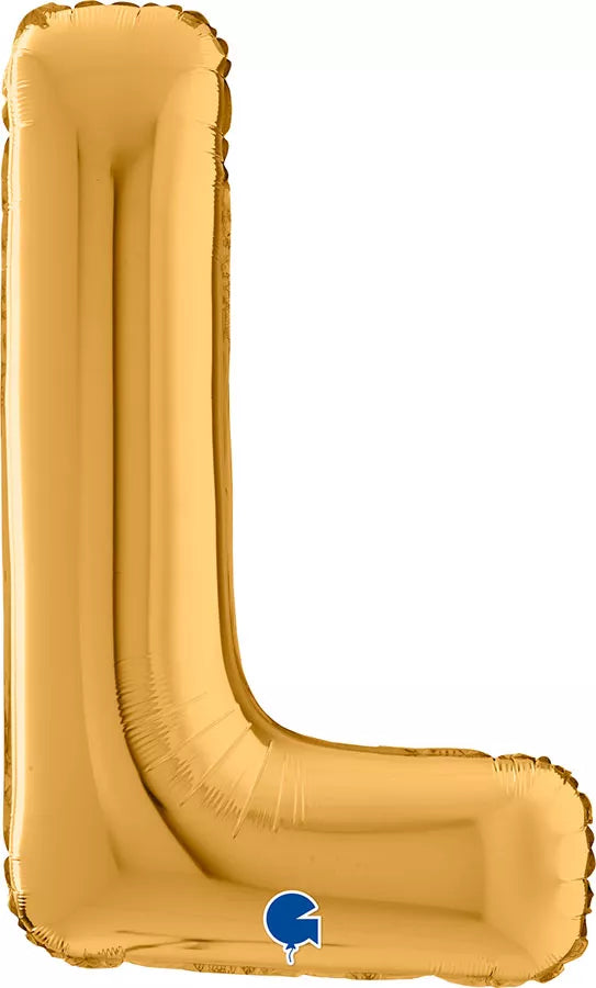 Grabo Foil Balloon Gold 26" Letter L