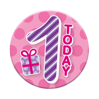 Small Badges Age 1 Female 6pk