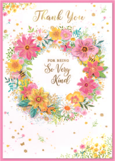 Isabel's Garden 6 Pack Cards C50 Thank You