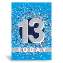 Prelude Pzazzle C50 Birthday Age 13 6pk