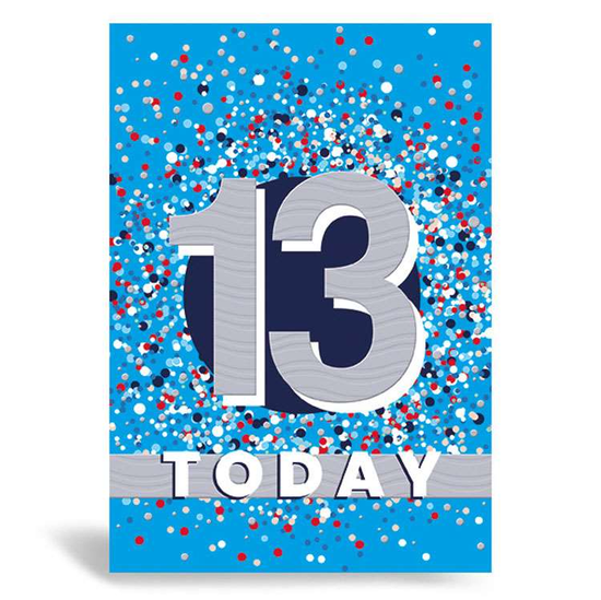 Prelude Pzazzle C50 Birthday Age 13 6pk
