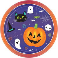 Amscan 8 Pack Plates Hallo-Ween Friends 23cm