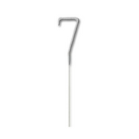 Unique Party Candle Sparkler Number 7 Silver 7