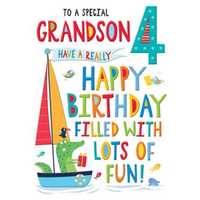 Regal C75 Birthday Age 4 Grandson 6pk