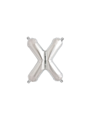 Northstar Foil Balloon Silver 16" Letter X