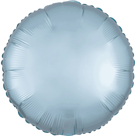 Anagram Satin Luxe Pastel Blue 18" Round Foil
