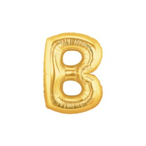 Oaktree Foil Balloon Gold 7" Letter B