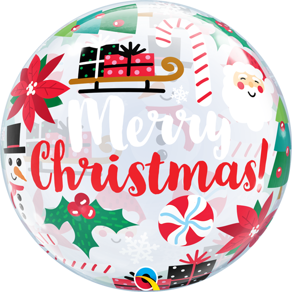 Bubble Balloon 22" Everything Christmas