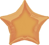 Unique Foil Balloon Orange Star 20
