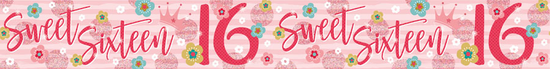 Sweet 16 Female Banner 2.6M 6pk