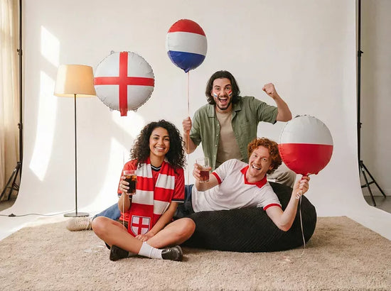 PartyDeco English Flag 18" Foil Balloon