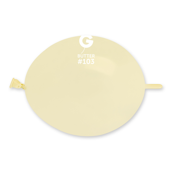 Gemar 100 Pack Latex Balloons Glink Butter 6