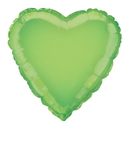 Unique Foil Balloon Lime Green Heart 18