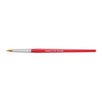 Medium Round Face Painting Brush - Red