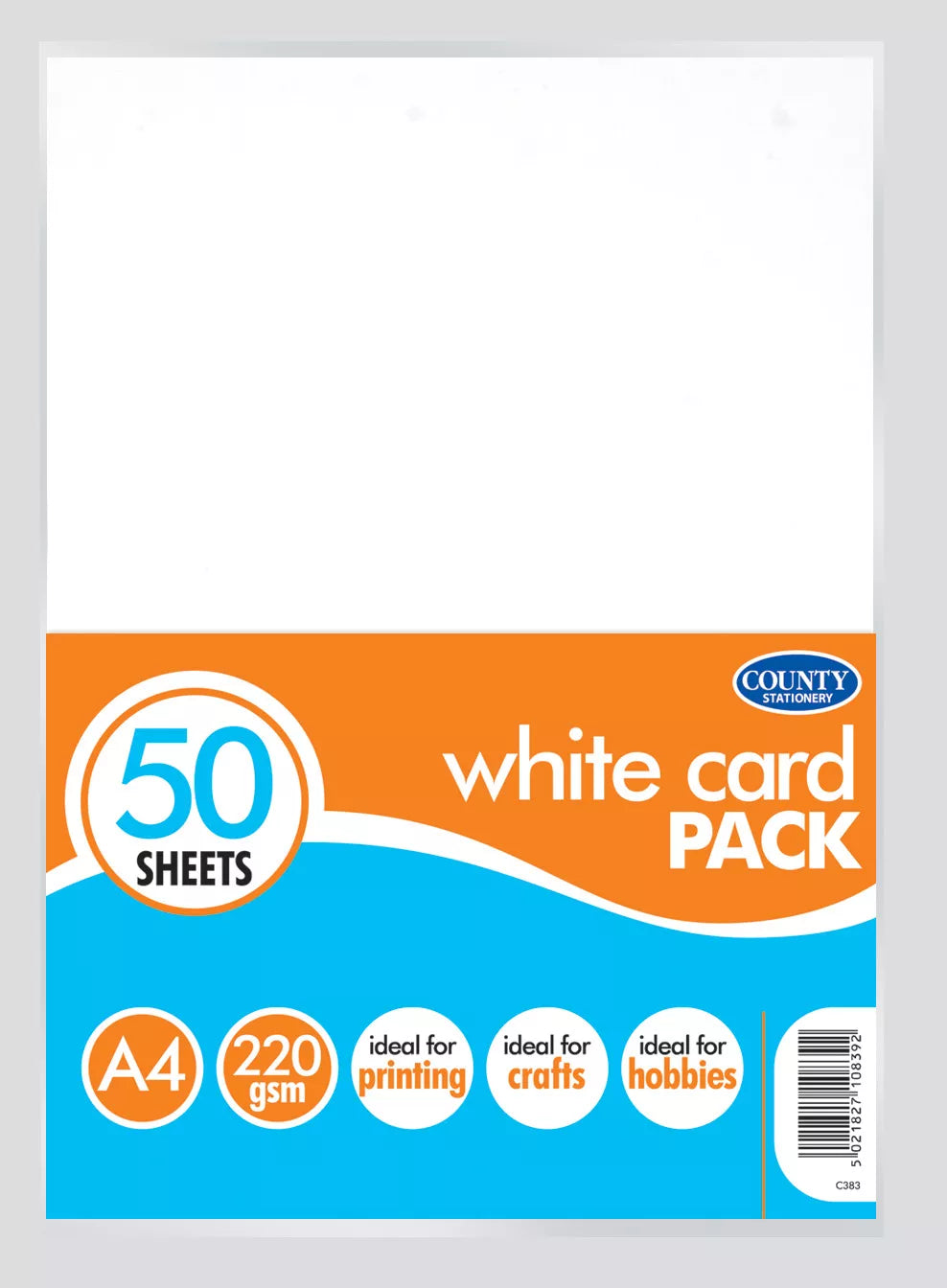 White Card A4 50 Sheets