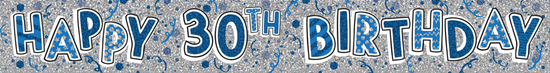 Age 30 Streamers Male Banner 2.6M 6pk