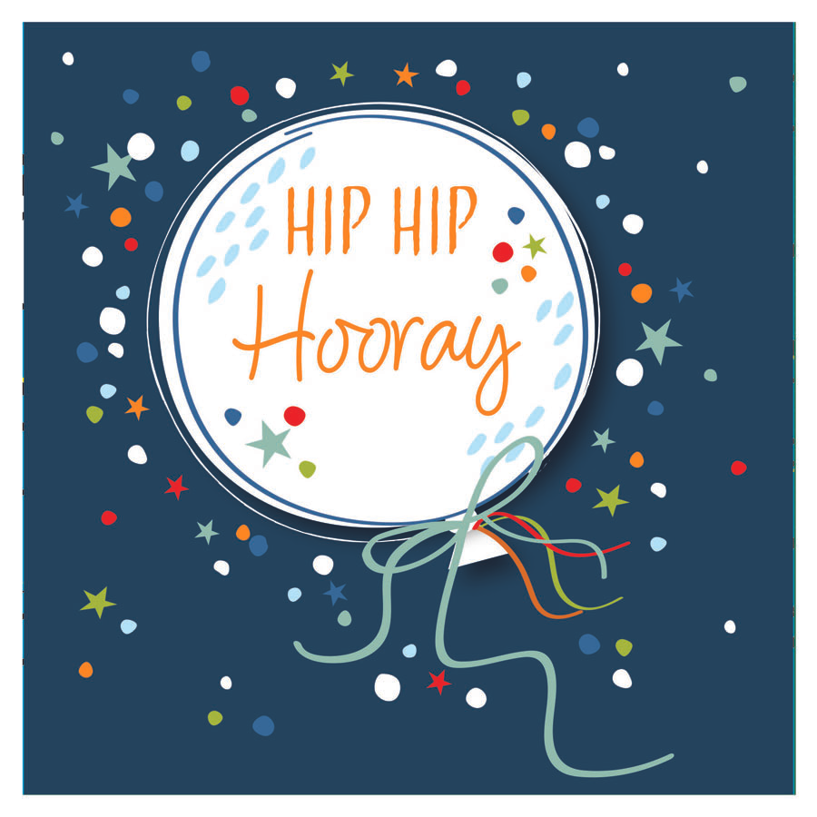 Hip To Be Square 6 Pack Cards Birthday Open