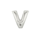 Oaktree Foil Balloon Silver 7" Letter V