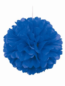 Blue Pom Pom Hanging Decoration