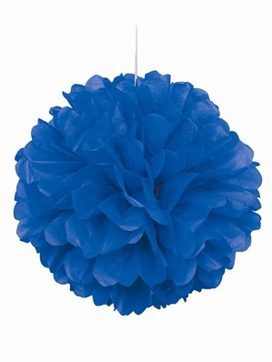 Blue Pom Pom Hanging Decoration