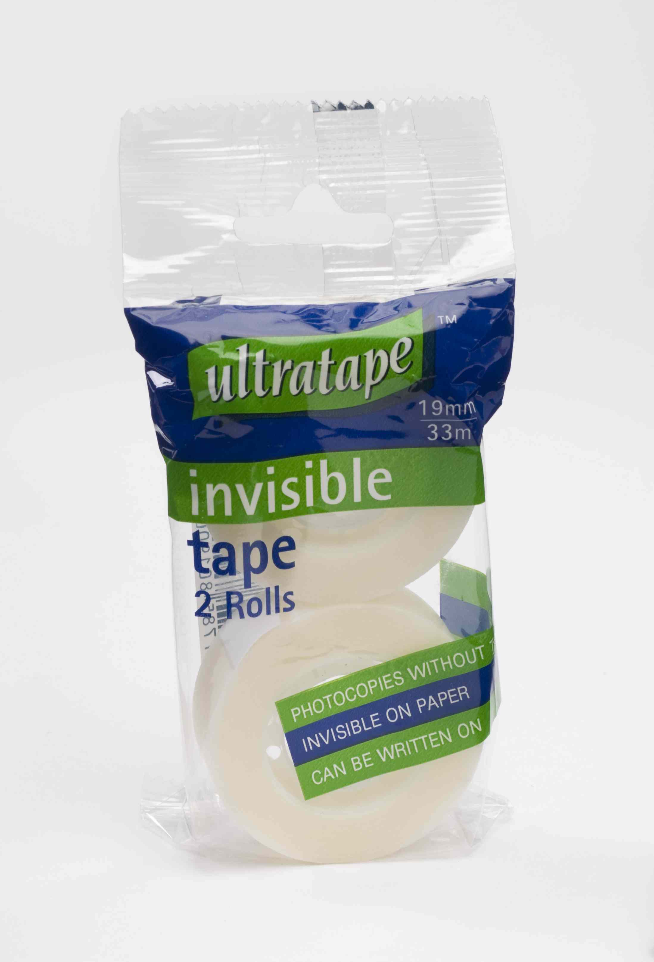 Ultratape 2 Pack Tape Invisible 19mm x 33M