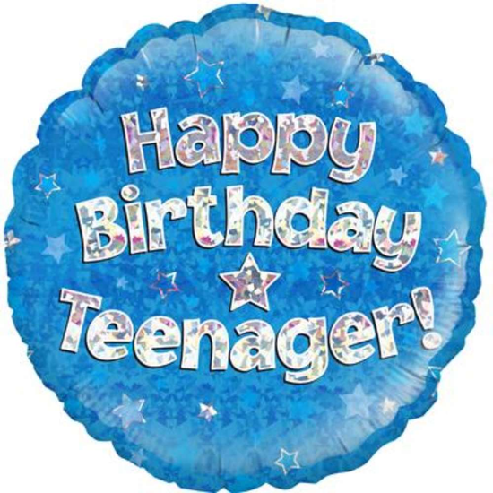 Oaktree Teenager Blue 18" Foil Balloon