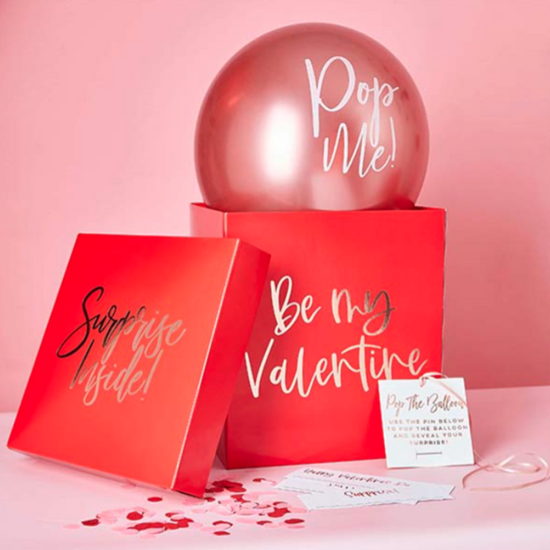Valentine's Surprise Balloon Box