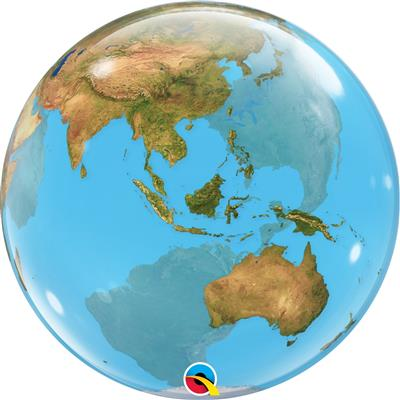 Bubble Balloon 22" Planet Earth