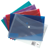 Tiger Stationery 5 Pack Stud Wallets Assorted A5