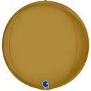 Grabo Foil Balloon Satin Gold Globe 15"