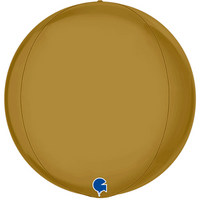 Grabo Foil Balloon Satin Gold Globe 15"