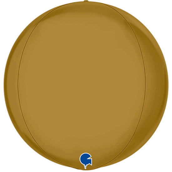 Grabo Foil Balloon Satin Gold Globe 15"
