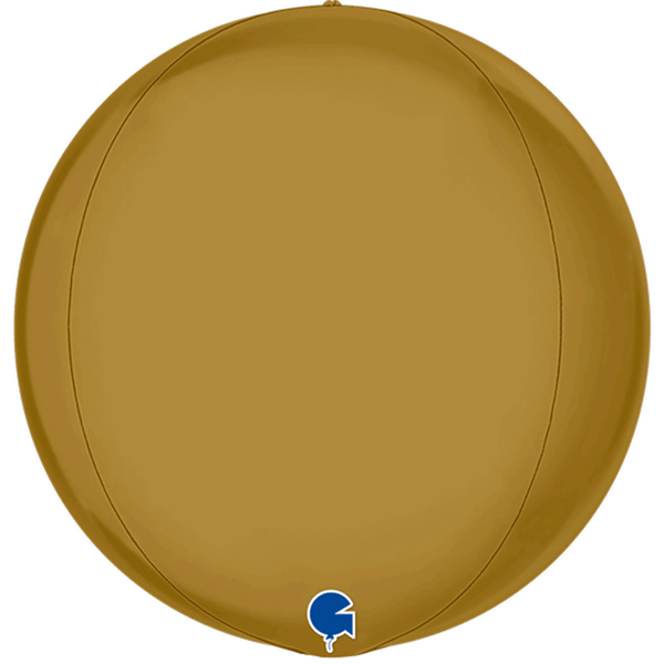 Grabo Foil Balloon Satin Gold Globe 15"
