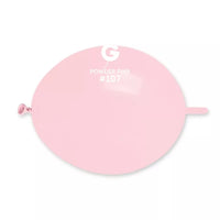 Pink Gemar 6-inch latex balloons in a 100-pack, perfect for decorating and party decor.