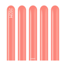 Kalisan 260 Nozzle Up Latex Coral 100-pack for latex modeling, showing the coral-colored latex nozzles arranged in a pack.