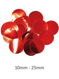 Oaktree Metallic Red Foil Confetti 10mm x 14g