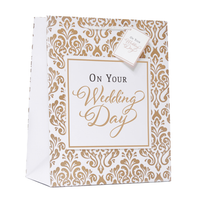 Wraptastic 6 Pack Gift Bag Text Medium Portrait