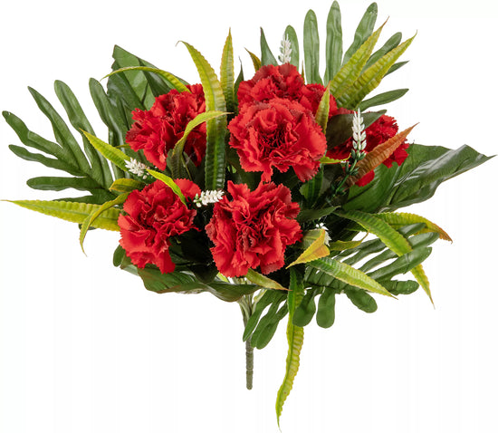 Eleganza Carnarion Bush Red 40cm