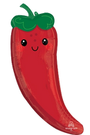Anagram Food Friends Chili Pepper 36" Foil Balloon