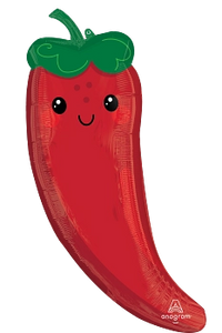 Anagram Food Friends Chili Pepper 36" Foil Balloon