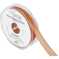 Eleganza Metallic Ribbon Copper 15mm x 20m