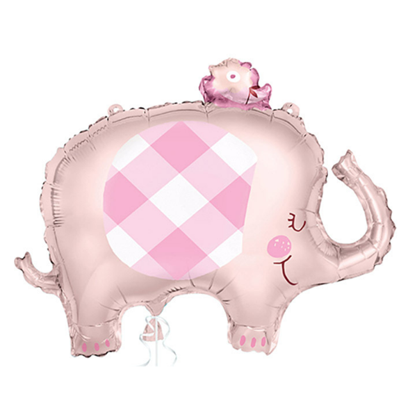 Unique Foil Balloon Elephant Pink 29"