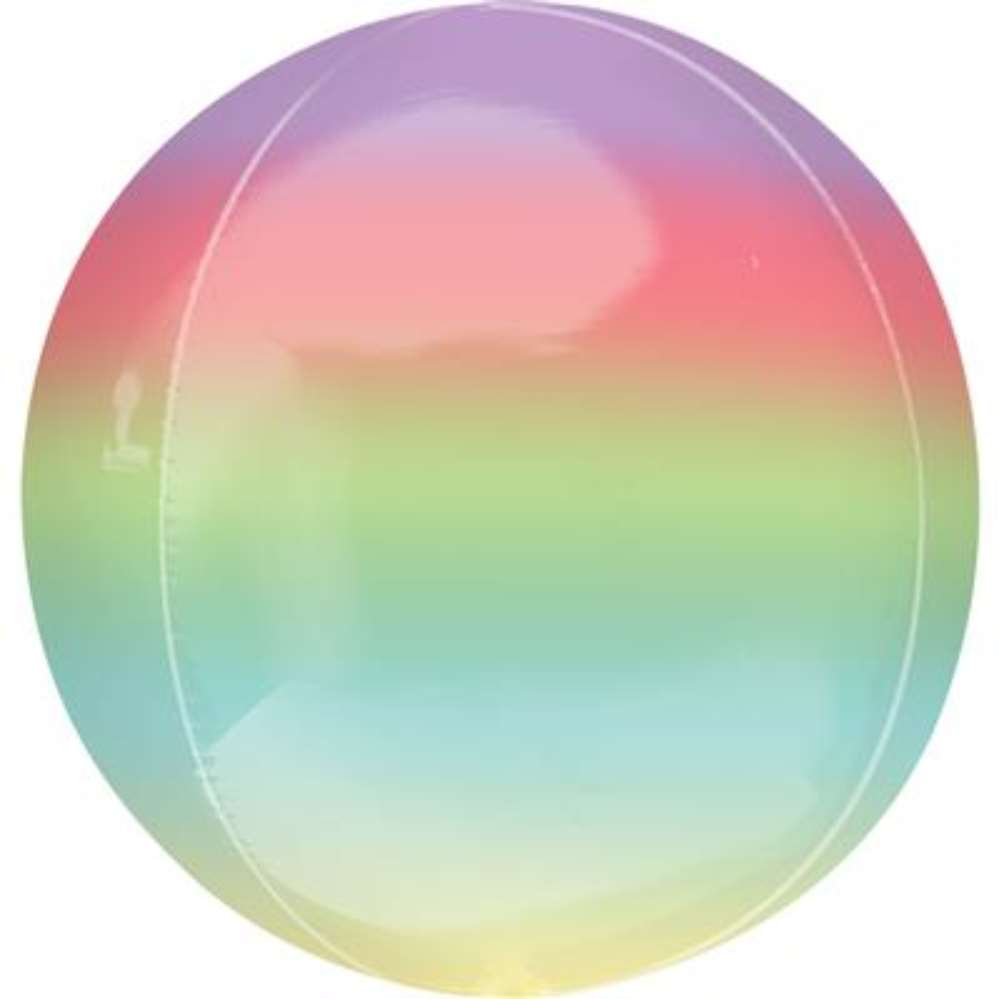 Anagram Foil Balloon 16" Orbz Ombre Rainbow