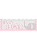Little Peanut Baby Shower Pink Giant Banner