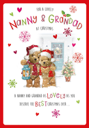 Regal 6 Pack C75 Cards Christmas Nanny & Grandad