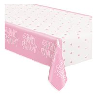 Unique Tablecover Pink Baby Shower 54" x 84