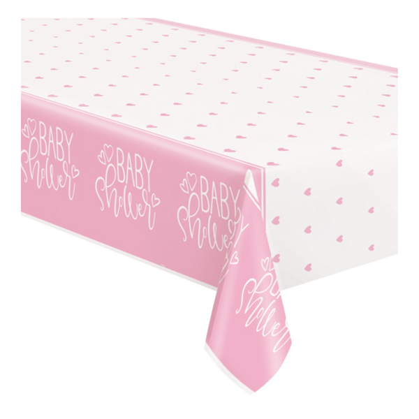 Unique Tablecover Pink Baby Shower 54" x 84