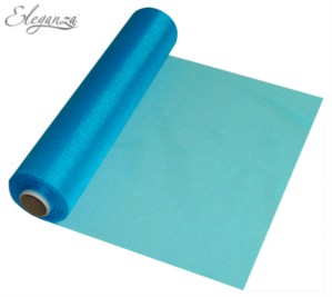 Eleganza Organza Roll Turquoise 25m