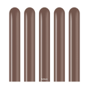 Kalisan 260 Nozzle Up latex modeling tools in chocolate brown, 100-pack, used for flexible latex craft and sculpture projects.